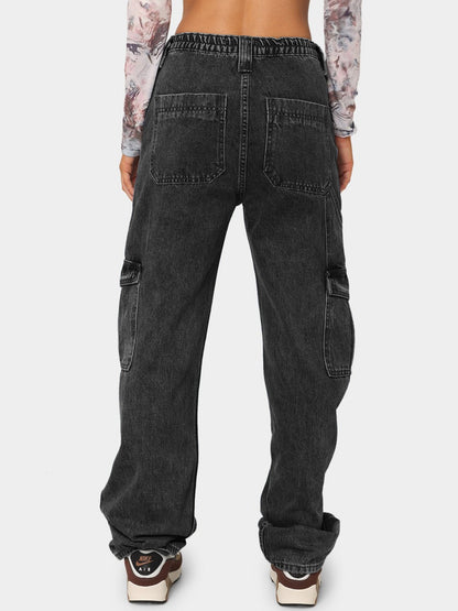 Straight Jeans with Pockets