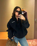 Fleece zip cardigan