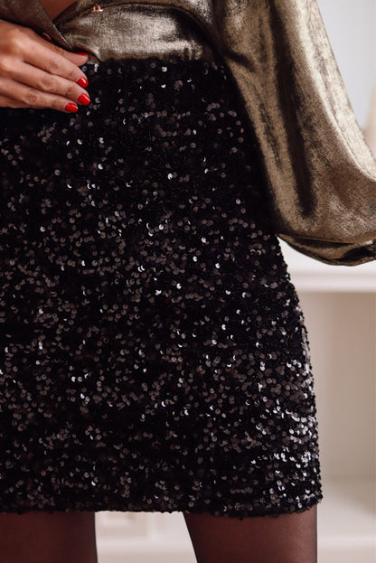 Sequin Mini Skirt