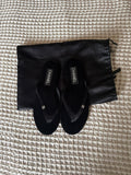 Velvet slides size 39