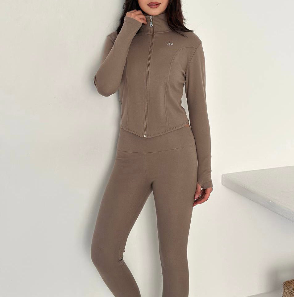 AL Softshell set legging + cardigan