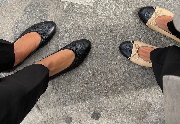 Ballet shoes leather