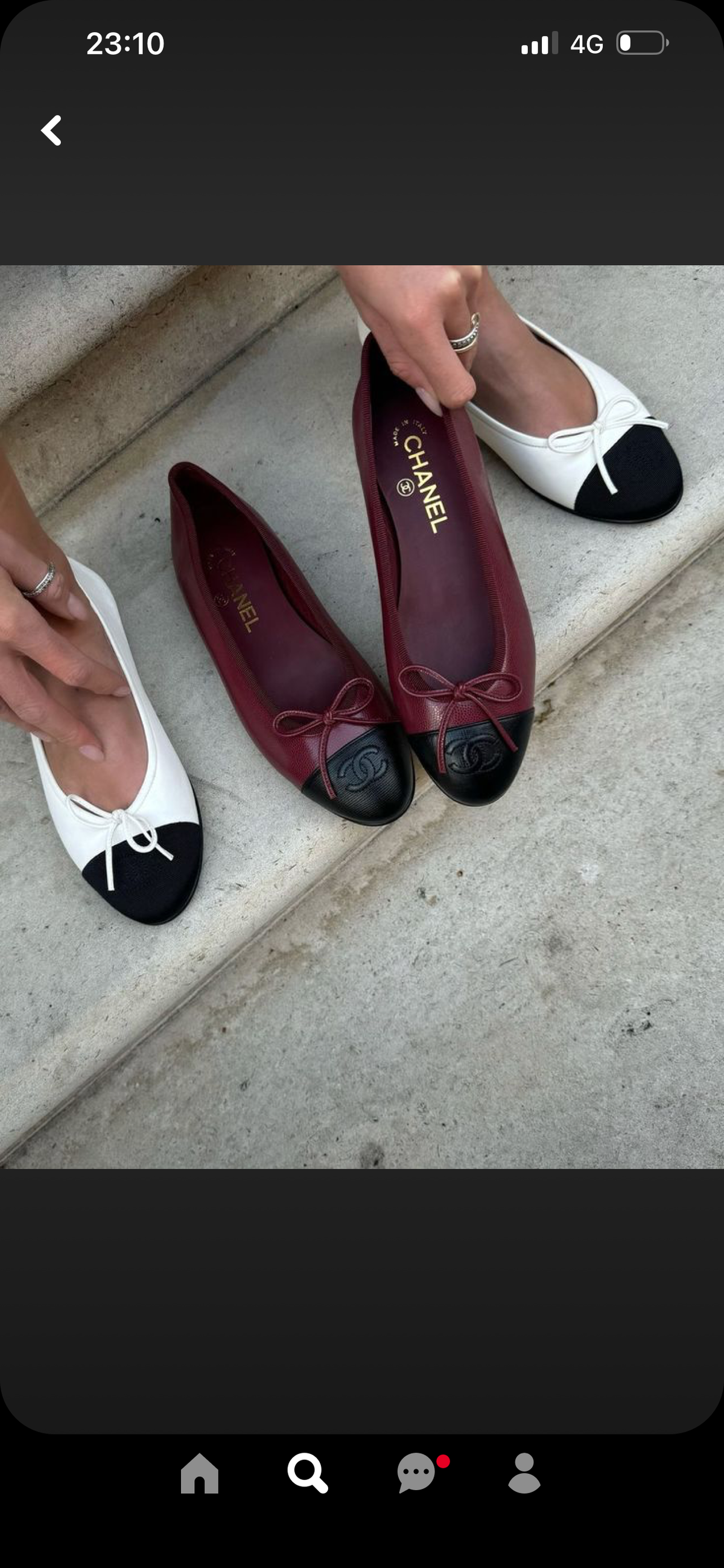 Ballet shoes leather