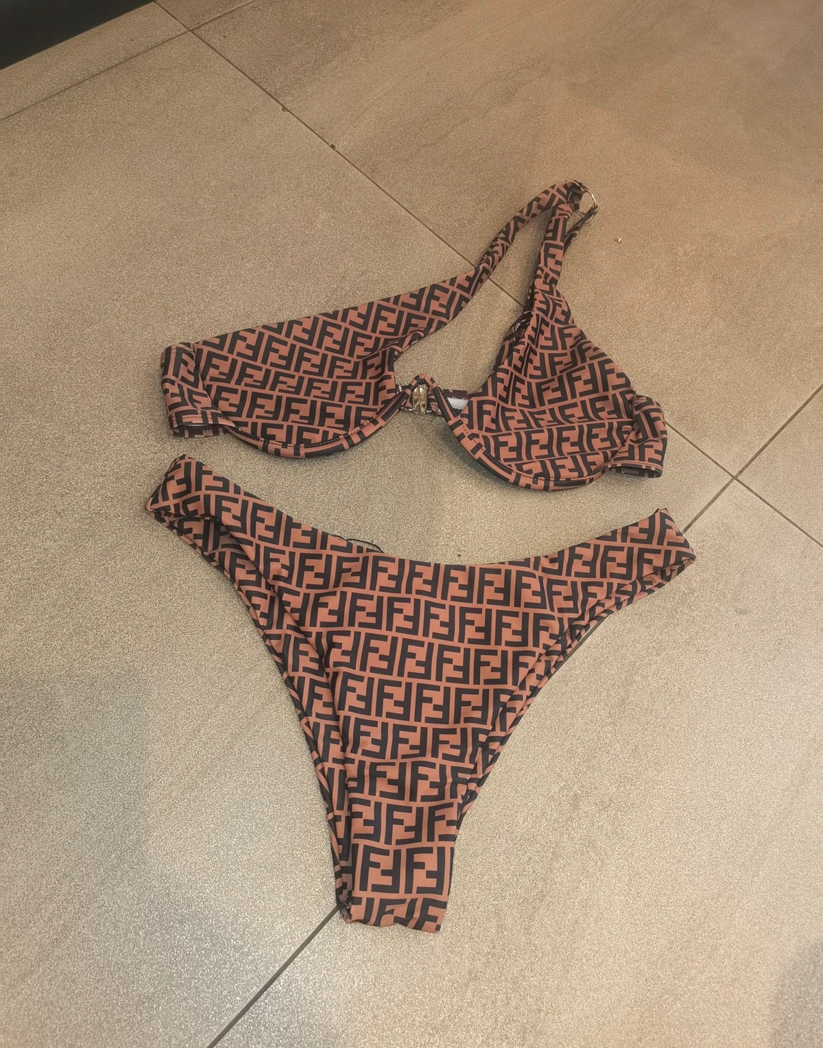 Brown F bikini