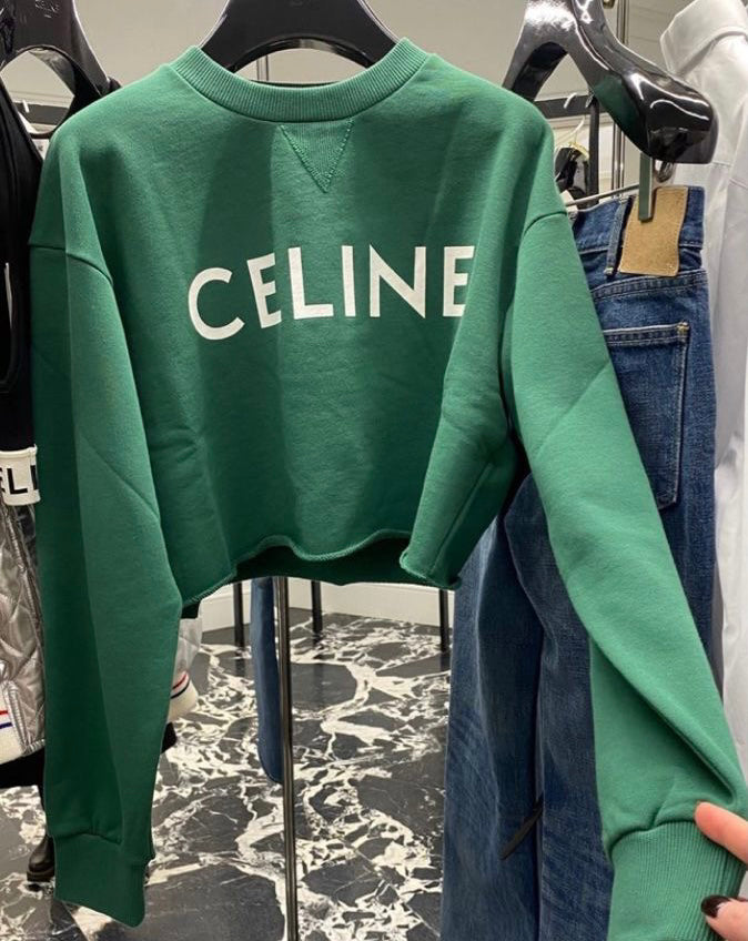 Cropped sweater green