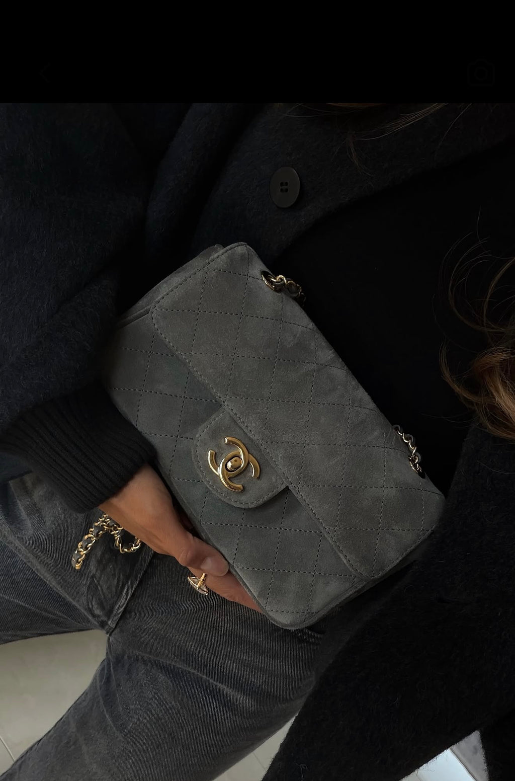 Flap bag sued medium