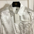 Satin blouse logo
