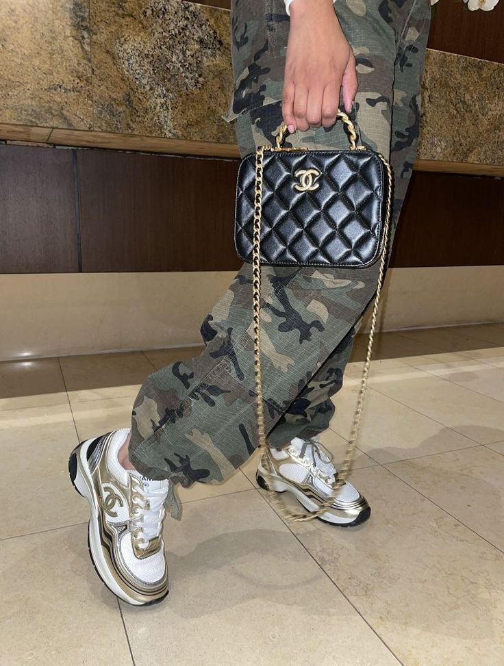 Sneakers gold/silver